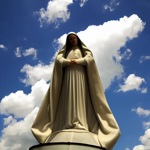 Image similar to clouds shaped like virgin mary