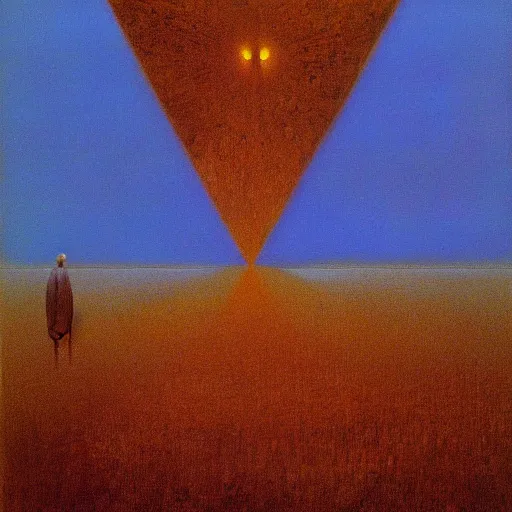 Image similar to An otherworldly mirror by beksinski