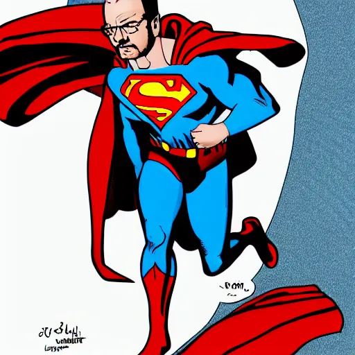 Prompt: walter white as superman