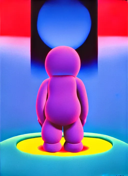 Prompt: gravity by shusei nagaoka, kaws, david rudnick, airbrush on canvas, pastell colours, cell shaded, 8 k