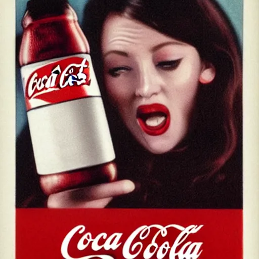 Image similar to coca - cola advertising campaign targeting the underserved vampire demographic