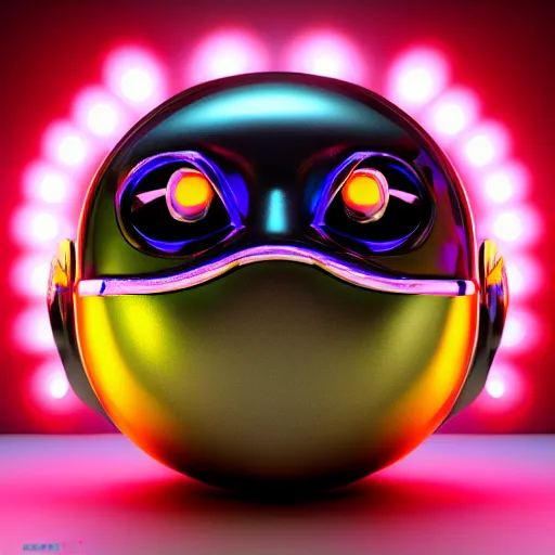 Image similar to chrome majora's mask, glossy, metallic, neon, symmetrical, tribal patterns, realistic, unreal engine, octane redshift, artstation, behance