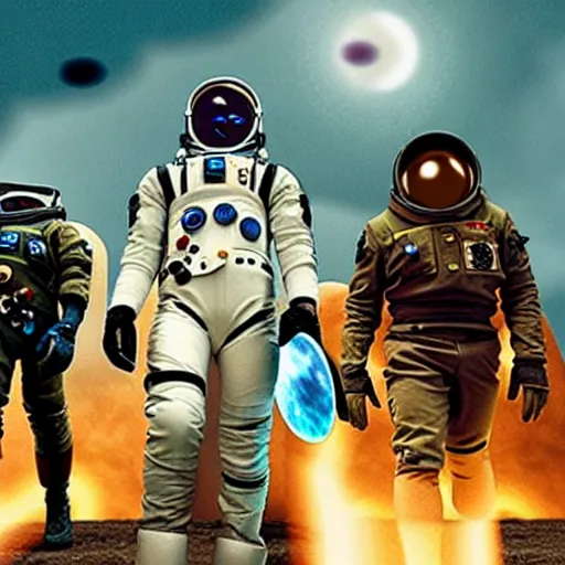 Prompt: a film still of 'interplanetary space cowboys' (2012)