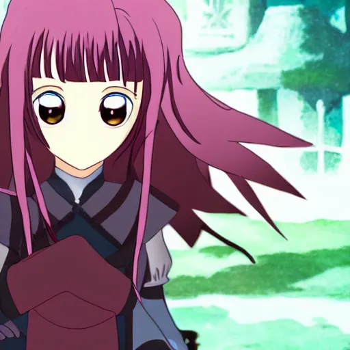 Image similar to still of Arya stark in Puella magi madoka Magica