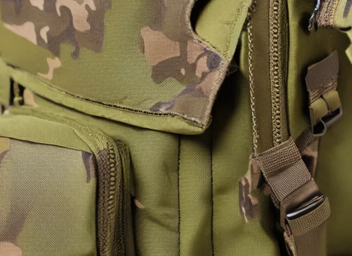 Image similar to military backpack close up