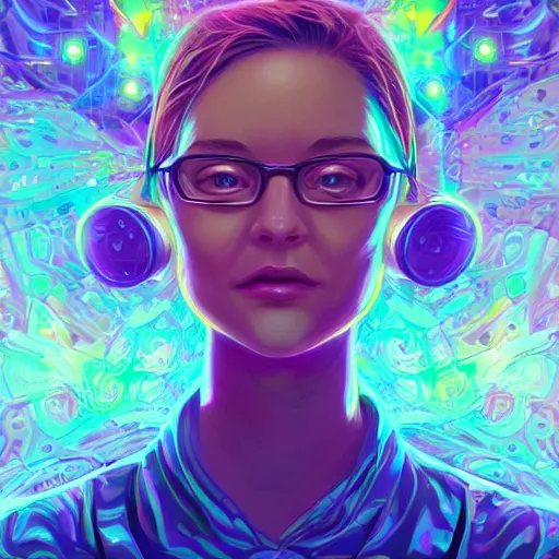 Image similar to skill magic geek inside matrix deepdream radiating a glowing aura stuff loot legends stylized digital illustration video game icon artstation lois van baarle, ilya kuvshinov, rossdraws,