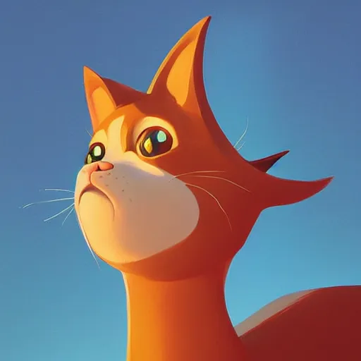 Image similar to face icon stylized minimalist catdog, loftis, cory behance hd by jesper ejsing, by rhads, makoto shinkai and lois van baarle, ilya kuvshinov, rossdraws global illumination