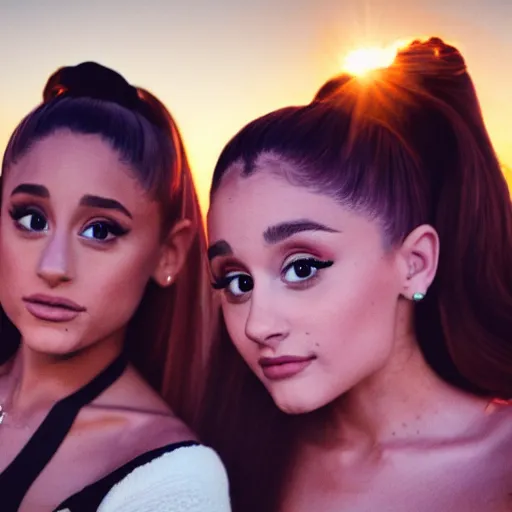 Selfie photograph of Ariana Grande and Ariana Grande, | Stable ...