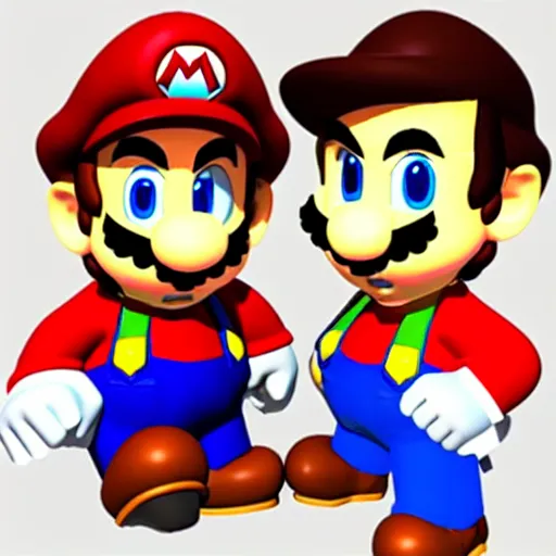 Image similar to quentin tarantino in the video game super mario 6 4