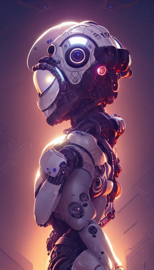 Image similar to symmetry!! portrait of a robot astronaut, floral! horizon zero dawn machine, intricate, elegant, highly detailed, digital painting, artstation, concept art, smooth, sharp focus, illustration, art by artgerm and greg rutkowski and alphonse mucha, 8 k