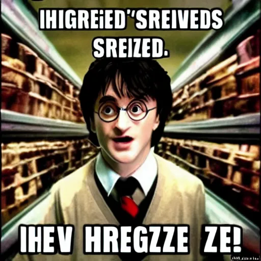 Prompt: Harry Potter stoner super high drunk absolutely blazed