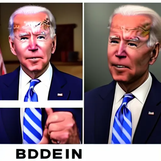 Image similar to joe biden in a youtube poop