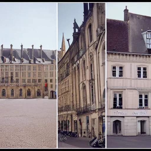 Prompt: ektar photography of caen, france