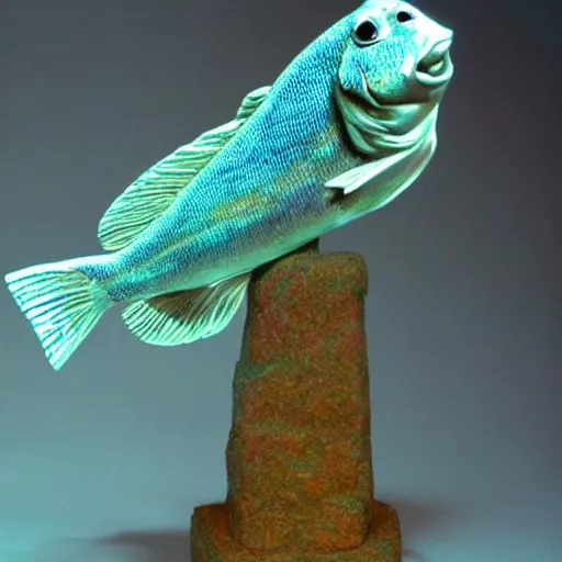 Image similar to fish, but it is a beautiful statue