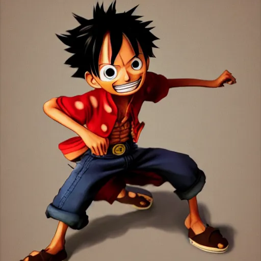 Image similar to luffy, highly detailed, pixar style, artstation, soft light, sharp focus, illustration, concept art