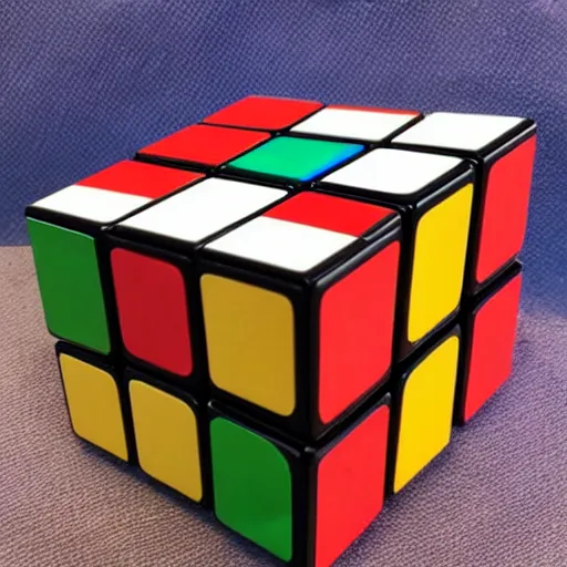 Prompt: a solvable Rubik's cube