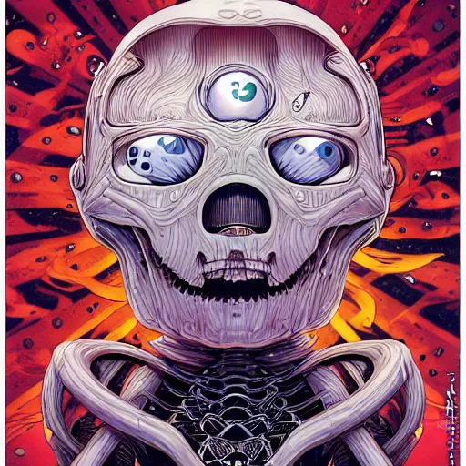 Image similar to portrait of crazy marshmello, symmetrical, by yoichi hatakenaka, masamune shirow, josan gonzales and dan mumford, ayami kojima, takato yamamoto, barclay shaw, karol bak, yukito kishiro