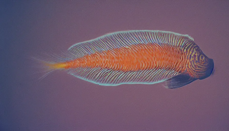 Image similar to 5 0 s movie still of a spiral fish with legs in a tunnel, cinestill 8 0 0 t 3 5 mm technicolor, heavy grain, high quality, high detail