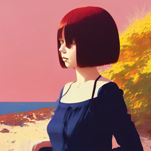 Prompt: a beautiful portrait of a character in a scenic environment by Ilya Kuvshinov