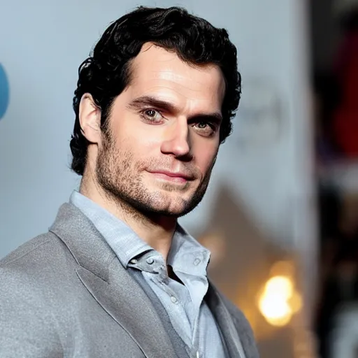 Prompt: henry cavill as a muppet, photograph