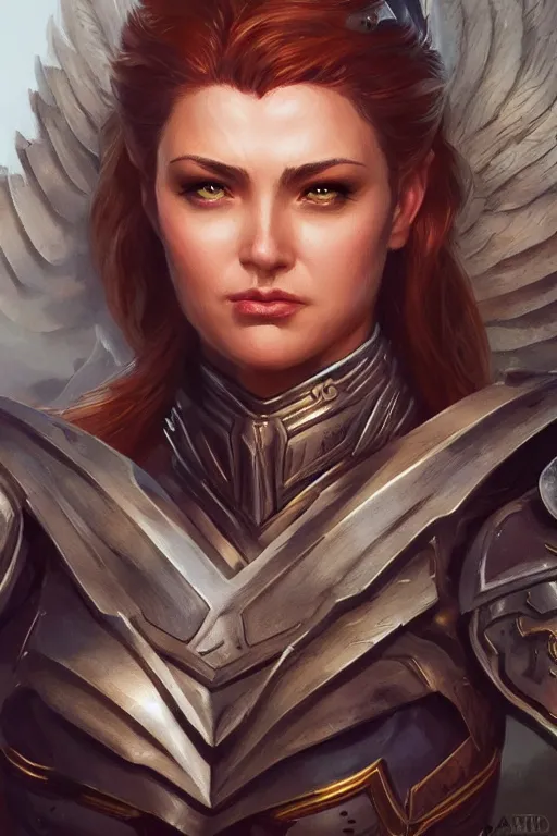 Image similar to amazon valkyrie athena, d & d, fantasy, portrait, highly detailed, headshot, digital painting, trending on artstation, concept art, sharp focus, illustration, art by artgerm and greg rutkowski and magali villeneuve