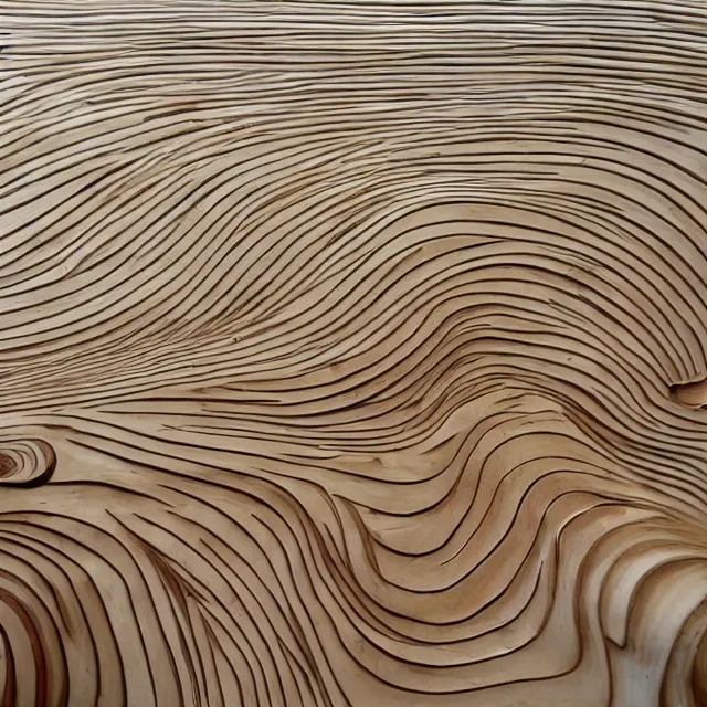 Image similar to floating wood, curves, art atation