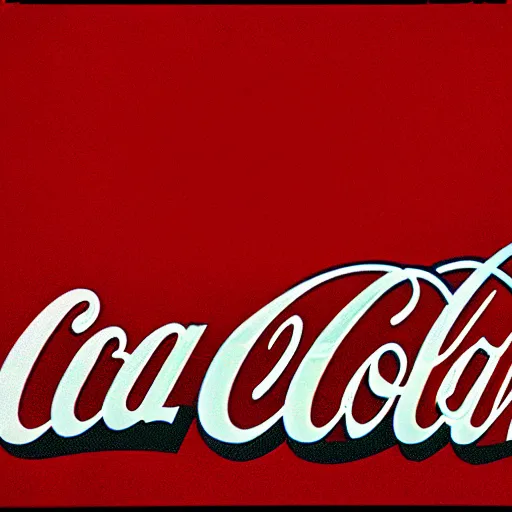 Prompt: trippy coca - cola logo