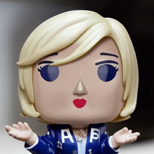 Prompt: Marine Lepen Funko pop