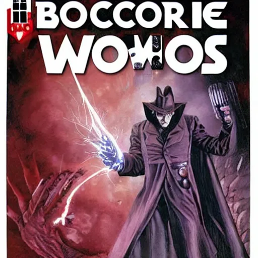 Prompt: comic book cover for'doctor who vs bloodborne ', art by alex ross