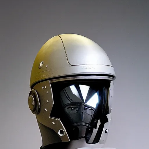 Image similar to a science fiction original concept helmet
