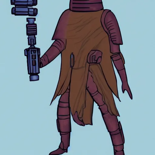 Image similar to star wars character design for a sand dweller