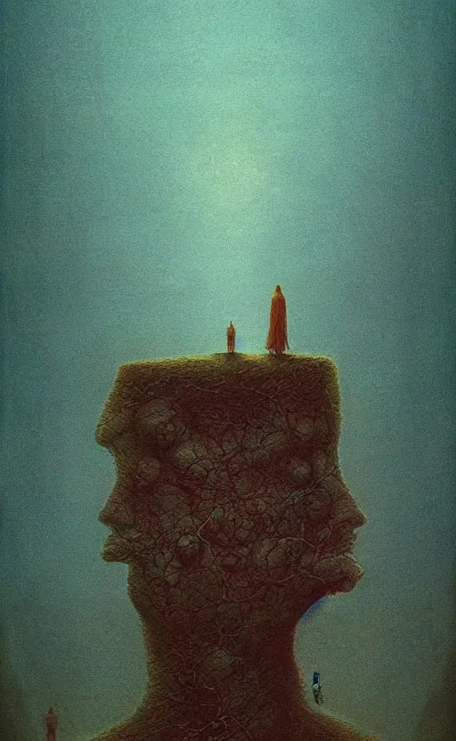 Image similar to mysterious paranoia, madenning knowlege, forbidden information, cosmic horror, minimal max, in the style of surrealism, digital art modern beksinski, artstation