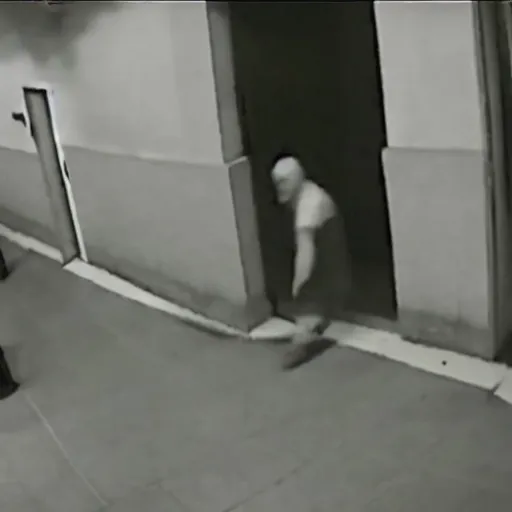 Image similar to cctv footage of a ghost attacking a person