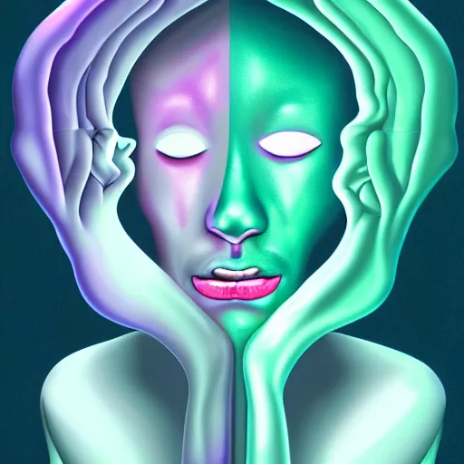 Image similar to a person transforming into goo, hd, drawing, digital art