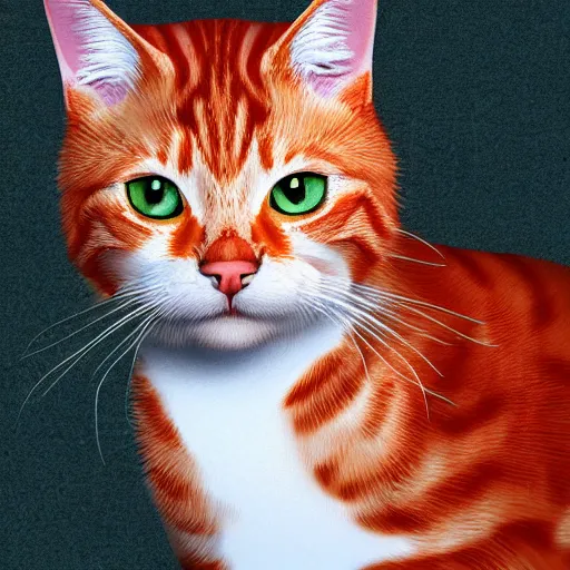 Image similar to red tabby cat photorealistic