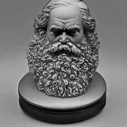 Image similar to Karl Marx pondering his orb by Todd Lockwood