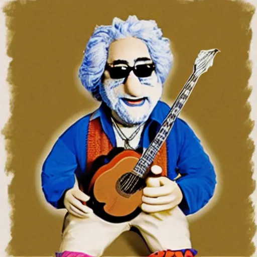 Image similar to jerry garcia as a muppet