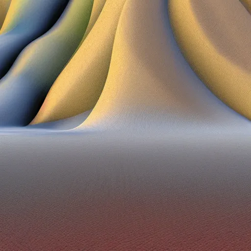 Prompt: abstract 3d landscape painting at 12:00 by David Schnell, rendering, redshift, octane