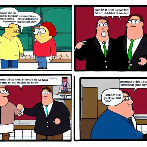 Prompt: senator Armstrong vs Peter griffin