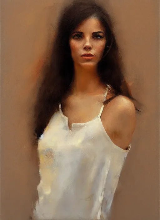 Image similar to a portrait of a pretty young lady by andre kohn