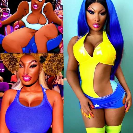 Image similar to megan thee stallion as lola bunny