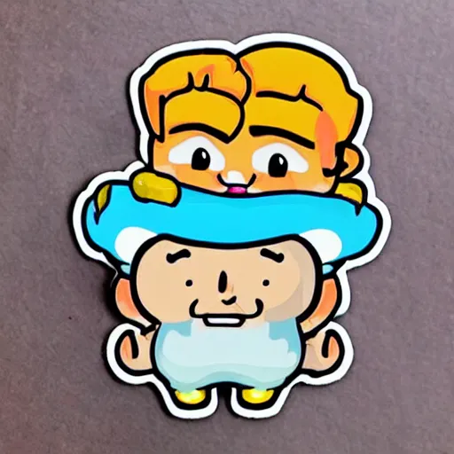 Image similar to cute sticker of baba is you videogame