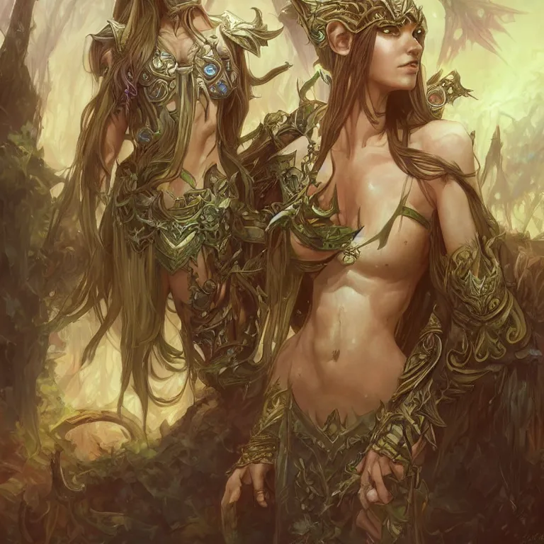 Prompt: world of warcraft elven druid, fantasy, male, manly, intricate, highly detailed, digital painting, artstation, concept art, wallpaper, smooth, sharp focus, illustration, art by artgerm and greg rutkowski and alphonse mucha