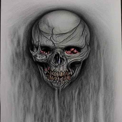 Prompt: Vecna's curse, Pencil painting art