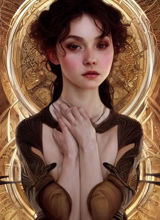 Image similar to ultra realistic illustration, prima ballerina, sci - fi, fantasy, symmetrical face, intricate, elegant, highly detailed, digital painting, artstation, concept art, smooth, sharp focus, illustration, art by artgerm and alphonse mucha