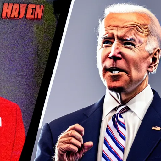 Prompt: joe biden becoming iron man