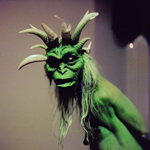 Image similar to green-horned goblin, kodak vision 3 500t