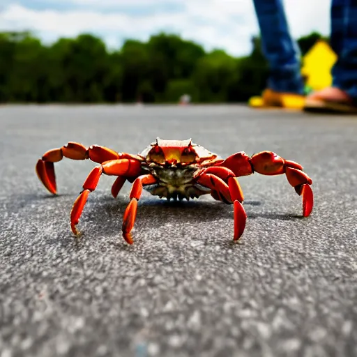 Image similar to photo of crab ( skateboarding ) hd