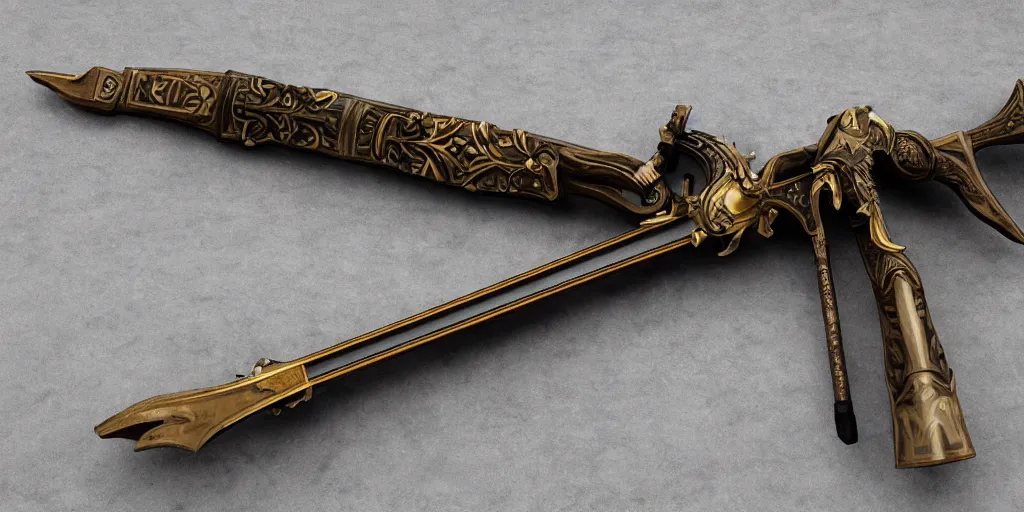 Image similar to art deco medieval weapon