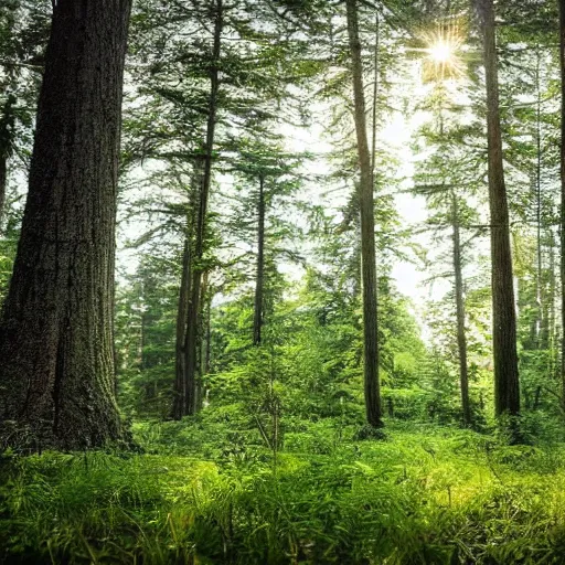 Prompt: A beautiful forest scene. PROMPT, XF IQ4, 150MP, 50mm, f/1.4, ISO 200, 1/160s, natural light, Adobe Photoshop, Adobe Lightroom, DxO Photolab, Corel PaintShop Pro, rule of thirds, symmetrical balance, depth layering, polarizing filter, Sense of Depth, AI enhanced